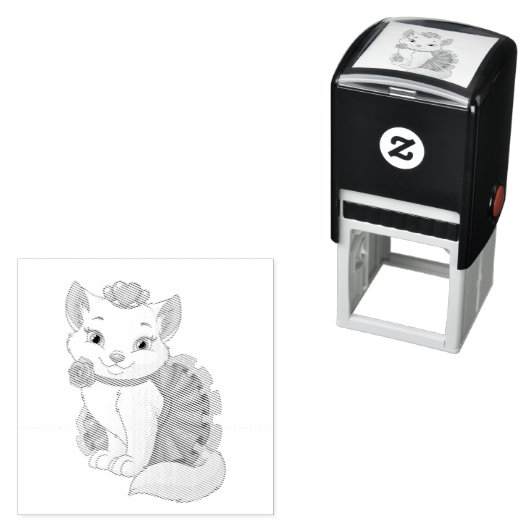 Kitty Self-Inking Briefmarke Permastempel (Beispiel)