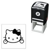 Kitty Self-inking Stamp Permastempel (Beispiel)