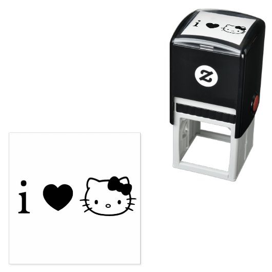 Kitty Self-inking Stamp Permastempel (Beispiel)