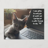 KITTY SELFIE HELLO POSTKARTE (Vorderseite)