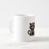 Kitty Skeleton Halloween Kostüm Skull Cat Kaffeetasse (Vorderseite Links)