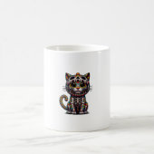 Kitty Skeleton Halloween Kostüm Skull Cat Kaffeetasse (Mittel)