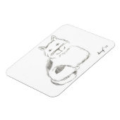 Kitty Sketch Flexible Magnet (Linke Seite)
