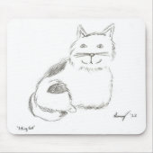 Kitty Sketch Mousepad (Vorne)