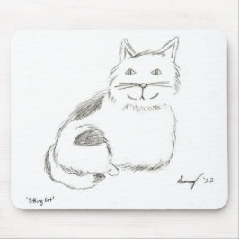 Kitty Sketch Mousepad