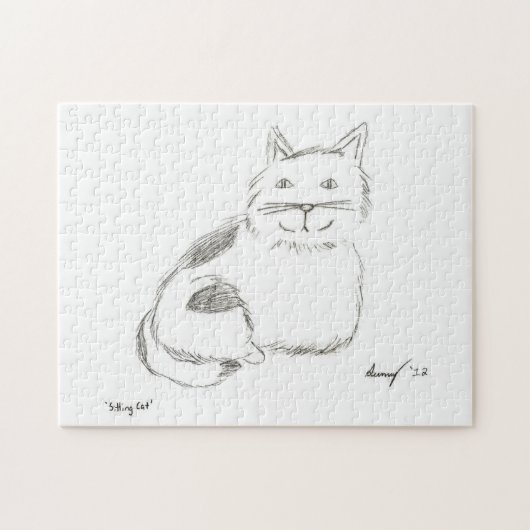 Kitty Sketch Puzzle (Horizontal)