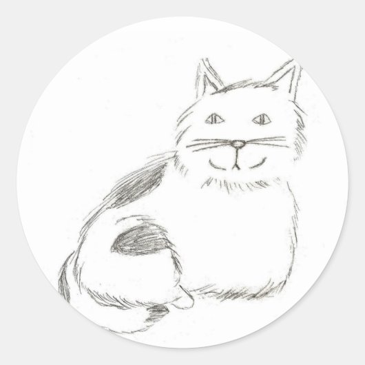 Kitty Sketch Stickers - Set von 20 (Vorderseite)