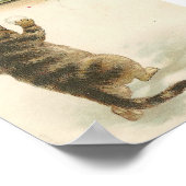 Kitty Snowball Fight Poster (Ecke)