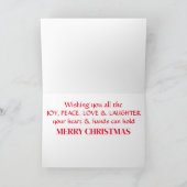 Kitty Spaß Weihnachtskarte Dankeskarte (Innenseite)