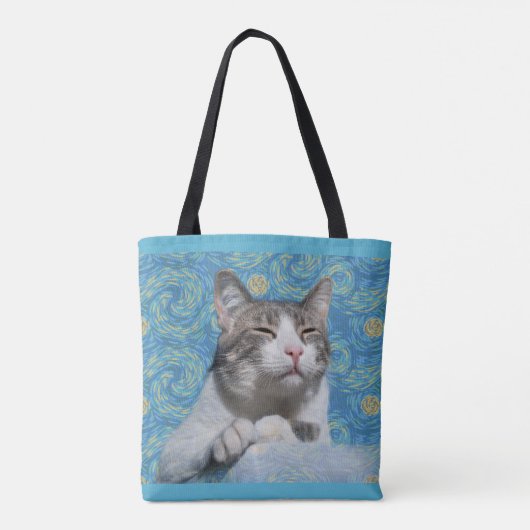 Kitty Starry Night Tasche (Rückseite)