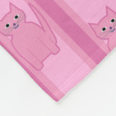 Kitty Striping Fleecedecke (Ecke)