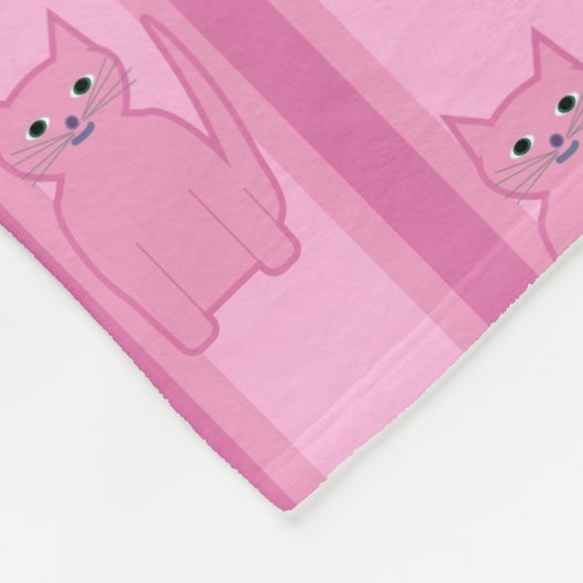 Kitty Striping Fleecedecke (Ecke)