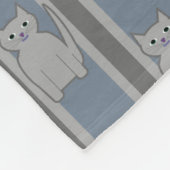 Kitty Striping Fleecedecke (Ecke)