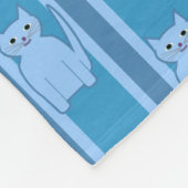 Kitty Striping Fleecedecke (Ecke)