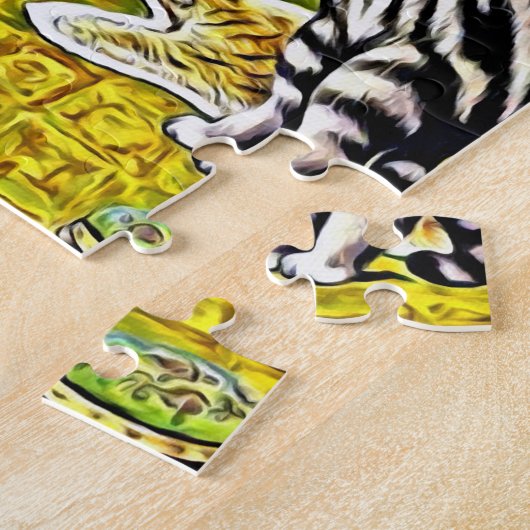 KITTY-TEE-PARTY, Katzen Puzzle-Louis Wains Puzzle (Seite)