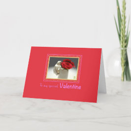 Kitty & Tee Rose auf Red Valentine Card Karte