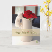 Kitty & Tee Rose Eine Valentine Card für einen süß Karte (Gelbe Blume)