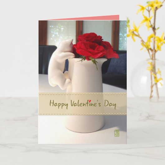 Kitty & Tee Rose Eine Valentine Card für einen süß Karte (Gelbe Blume)