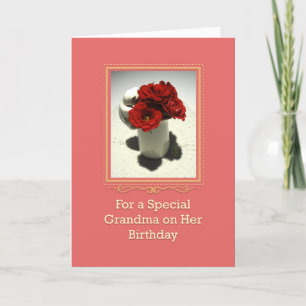 Kitty & Tee Rose Special Oma zum Geburtstag Karte