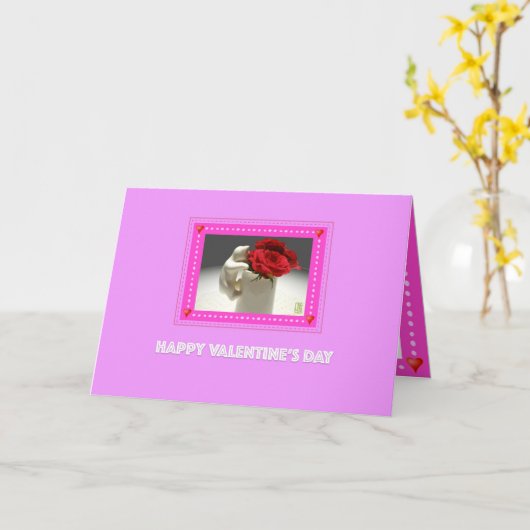 Kitty & Tee Rose Valentine Card Karte (Gelbe Blume)