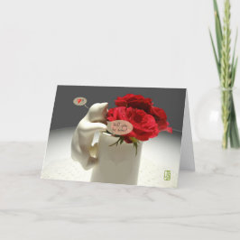 Kitty & Tee Rose Werden Sie meine Valentine Karte