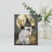 Kitty The Magical Hexen Cat Postkarte (Stehend Vorderseite)