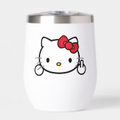 Kitty Thermal Wine Tumbler (Vorderseite)