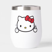 Kitty Thermal Wine Tumbler (Rückseite)