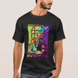 Kitty Thug Gansta Kätzchen Lustige Katze Gangster T-Shirt