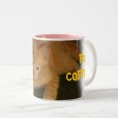 Kitty "too NIEDLICH FOR COFFEE" Tasse (VorderseiteRechts)