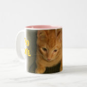 Kitty "too NIEDLICH FOR COFFEE" Tasse (Vorderseite Links)