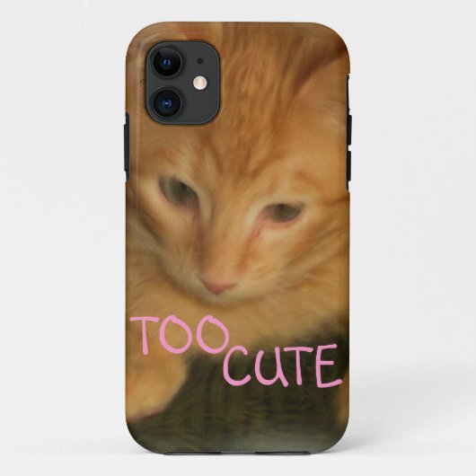 Kitty "too NIEDLICH" iPhone 5G/4GS Case ID (Rückseite)