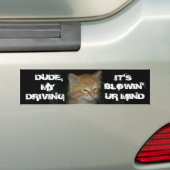 Kitty "TYP DRIVIN BLOWIN' UR MIND" Autoaufkleber (Auf Auto)