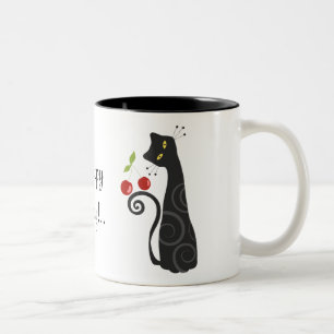 Kitty-u. Kirschalles- Gute zum GeburtstagTasse Zweifarbige Tasse