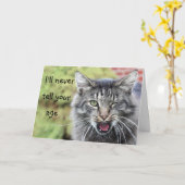 Kitty über dem Hügel Geburtstag Karte (Gelbe Blume)