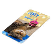 Kitty und Cupcake 50. Geburtstag Magnet (Linke Seite)