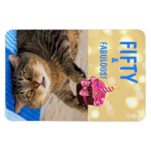Kitty und Cupcake 50. Geburtstag Magnet (Horizontal)