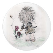 Kitty und ich keramikknauf (Vorderseite)