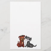 Kitty und Puppy Briefpapier (Vorderseite)