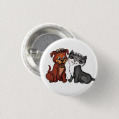 Kitty und Puppy Button (Vorne & Hinten)
