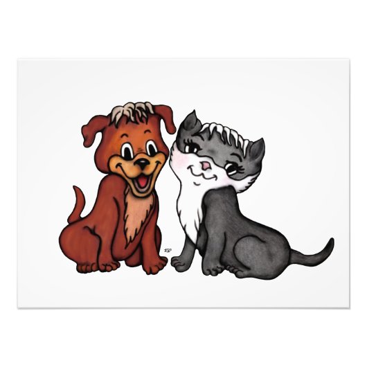 Kitty und Puppy Fotodruck (Vorne)