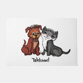 Kitty und Puppy Fußmatte