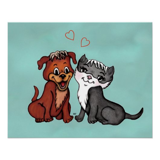 Kitty und Puppy Poster (Vorderseite)