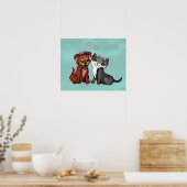 Kitty und Puppy Poster (Küche)