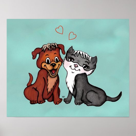 Kitty und Puppy Poster (Vorne)
