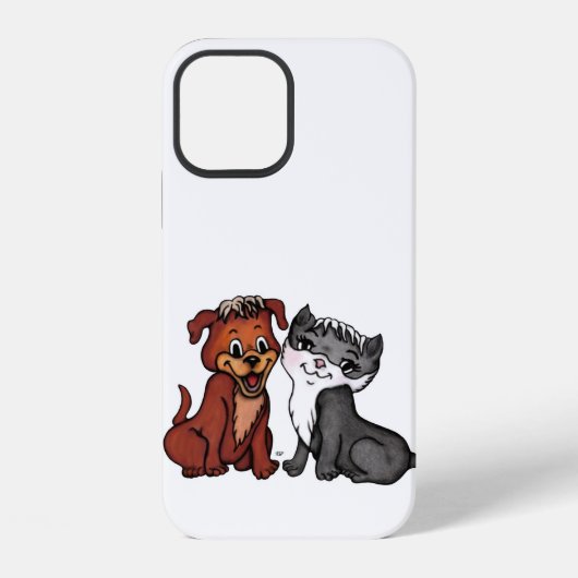 Kitty und Welpe iPhone Hülle (Rückseite)