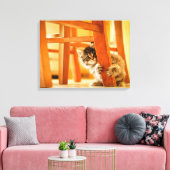 Kitty Under Fleisch Leinwanddruck (Insitu (Wohnzimmer))