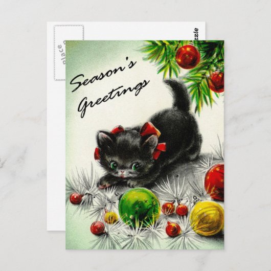 Kitty under the Tree Postkarte (Vorne/Hinten)