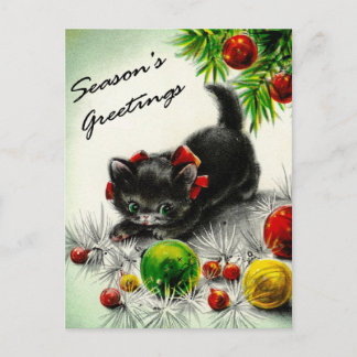Kitty under the Tree Postkarte
