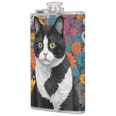 Kitty unter den Blume Flachmann (Links)